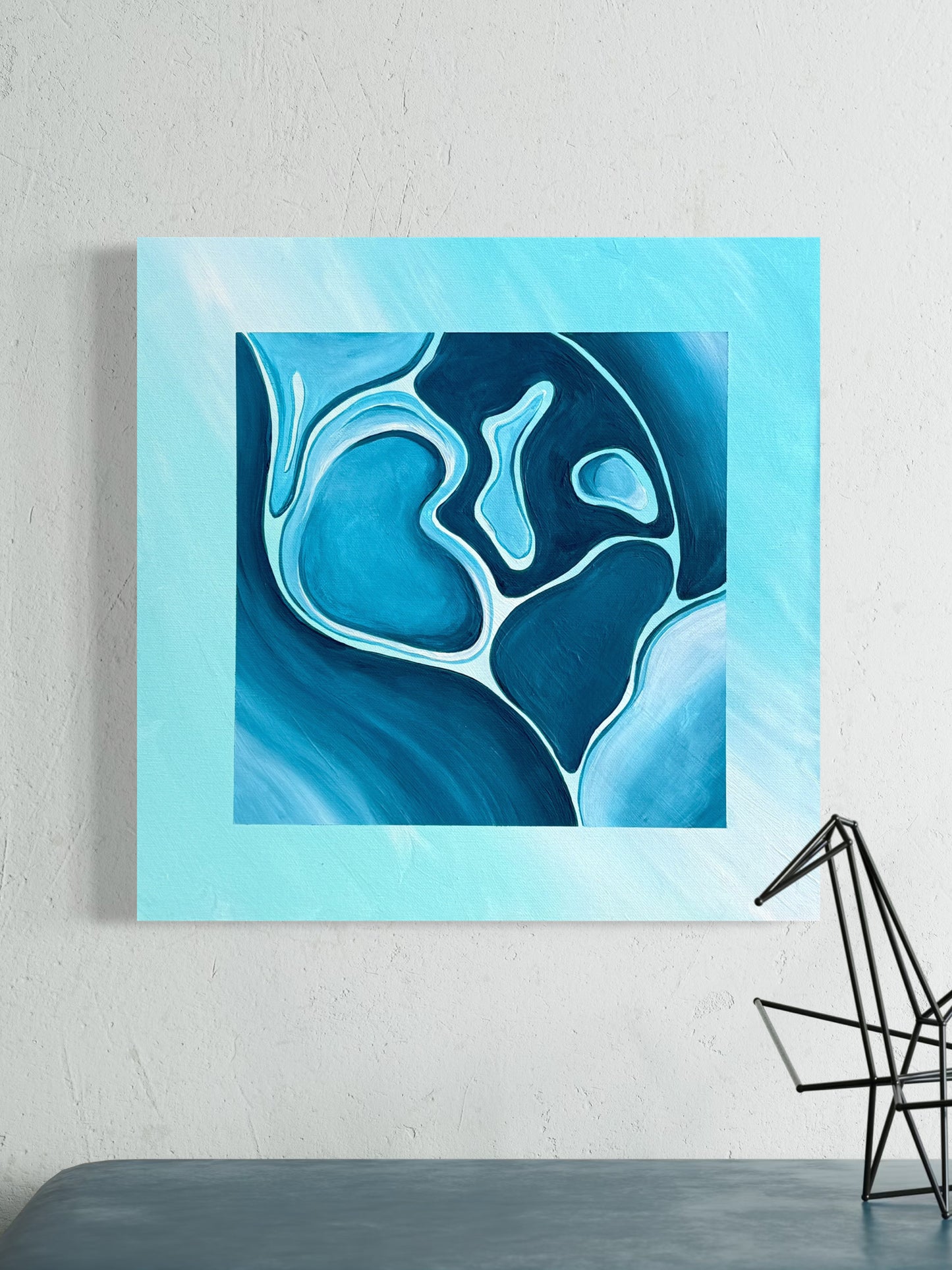 Courants Mêlés (40 x 40 cm)